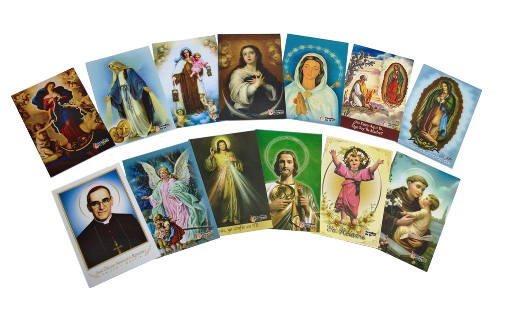 Estampas Religiosas tamaño Postal