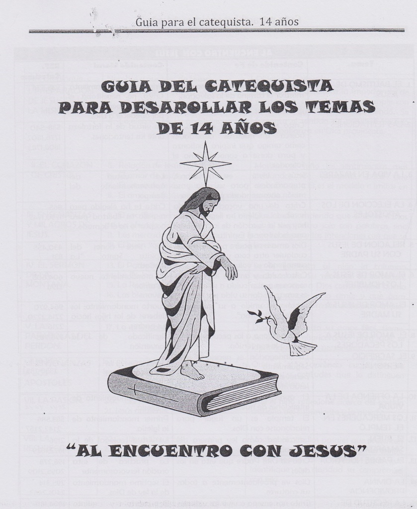 Guía Catequista Al Encuentro con Jesús 14 años