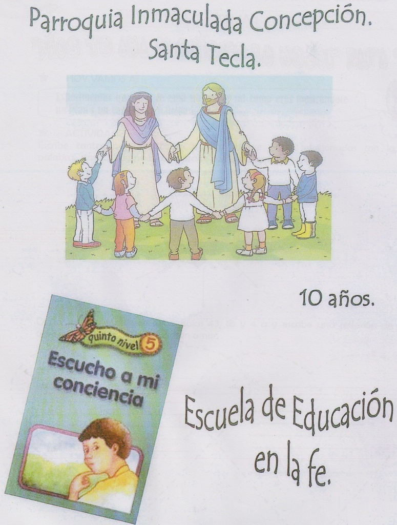 Libreta Escucho a mi conciencia Nivel 5 ( 10 años ) 