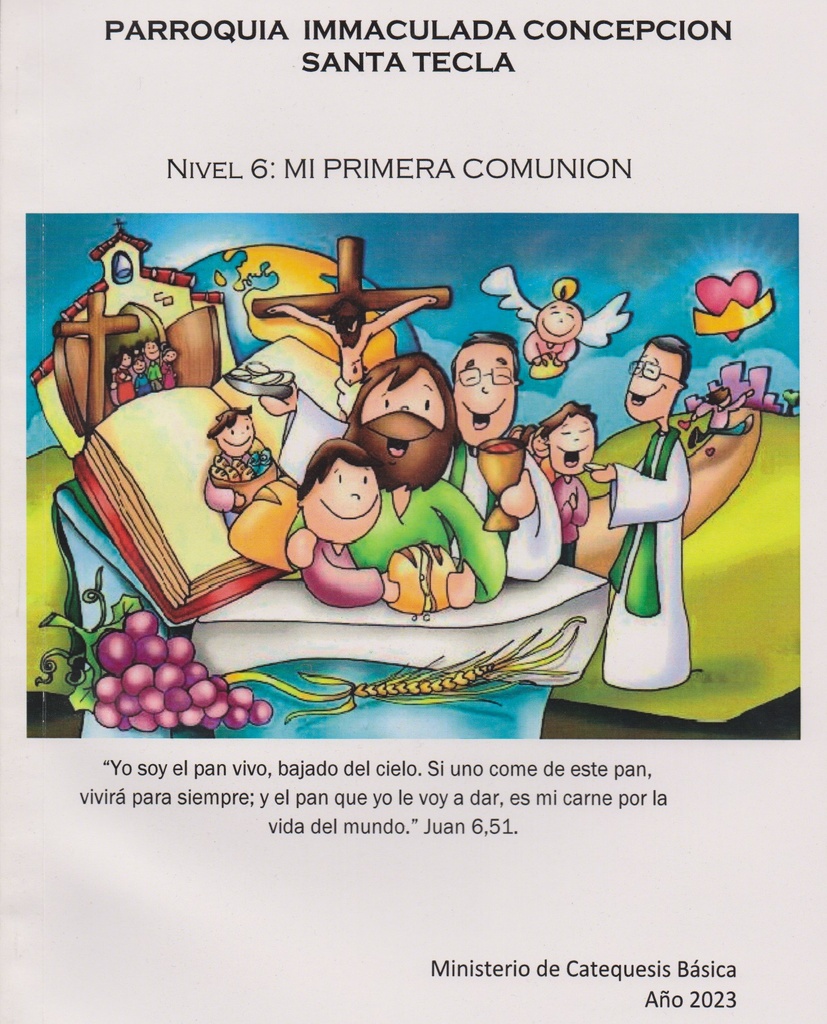 Libreta Mi primera comunión Nivel 6 ( 11 años ) 