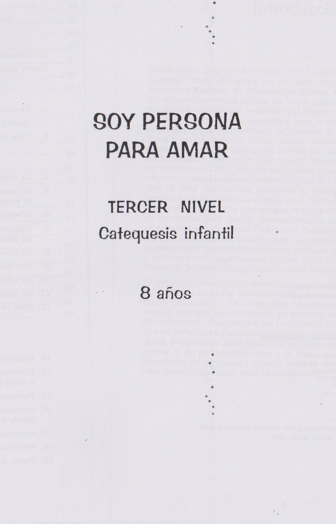 Guía Catequista Soy persona para Amar Nivel 3 ( 8 años ) 