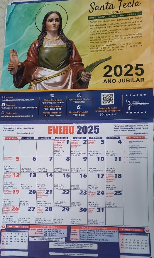 Calendario Parroquial 2025