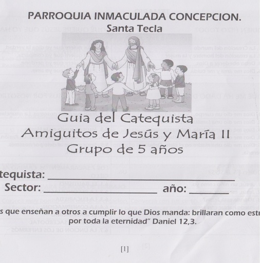 [1.0312] Guía catequista Amigos de Jesús y María 5 años