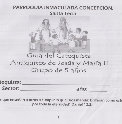 [1.0312] Guía catequista Amigos de Jesús y María 5 años