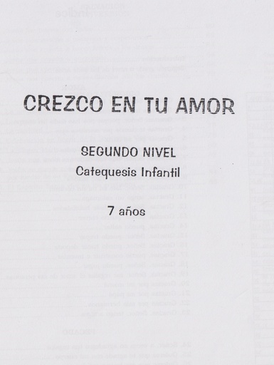 [1.0327] Guía Catequista Crezco en tu Amor Nivel 2 ( 7 años ) 