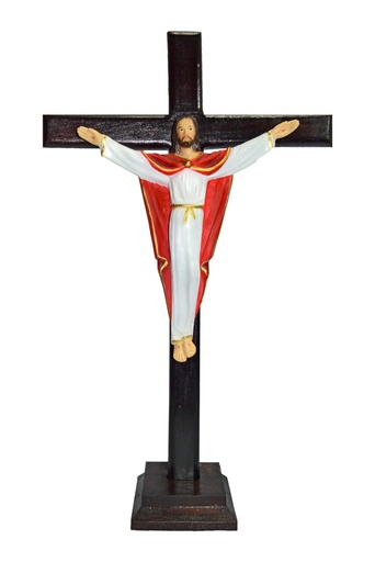 [2.019] Cruz Jesús Resucitado 30 cm. resina C-599  