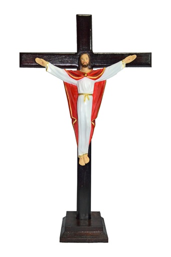 [2.019] Cruz Jesús Resucitado 30 cm. resina C-599  